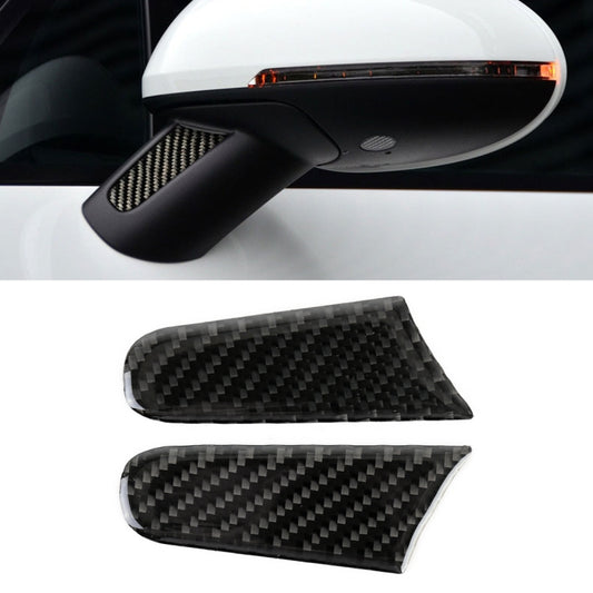 2 PCS Carbon Fiber Car Rearview Mirror Decorative Sticker for Porsche Macan