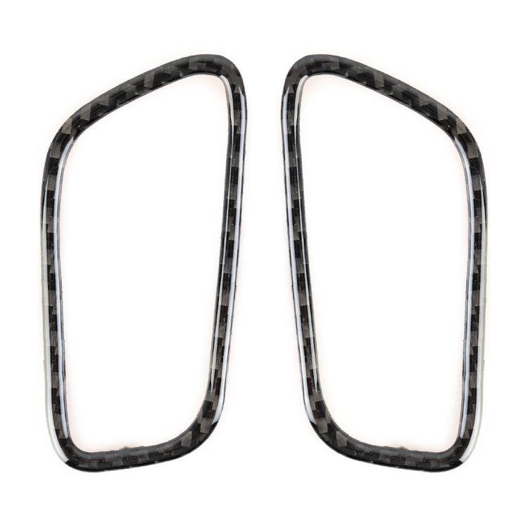 2 PCS Carbon Fiber Car Left and Right Air Outlet Panel Decorative Sticker for Porsche Macan