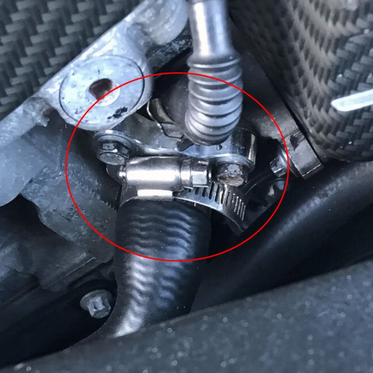 Car Water Hose Joint Pipe Adaptor with Clamps for BMW 335i, Size: 28mm