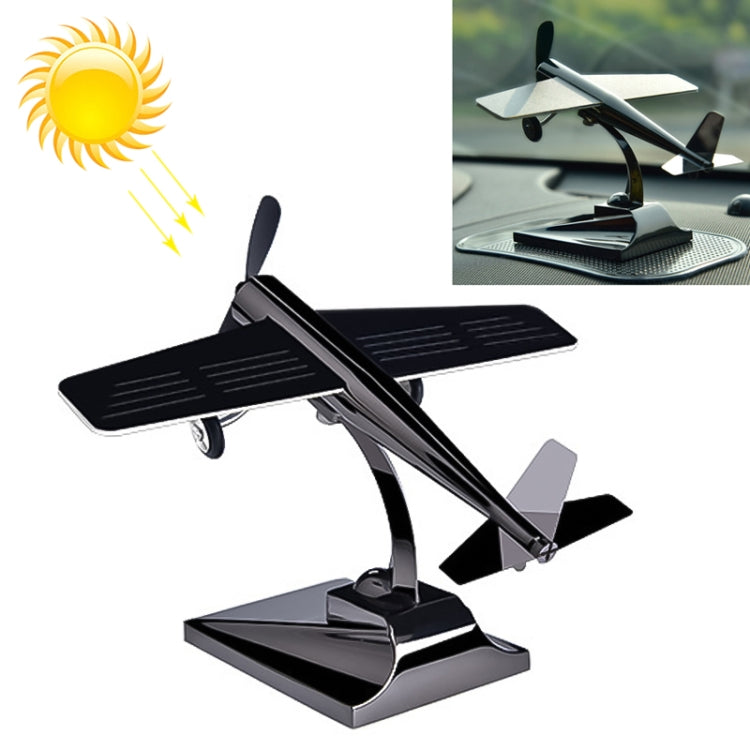 Car Interior Decoration Accessories Aircraft Model Ornaments Propeller Rotating Solar Energy Ornament