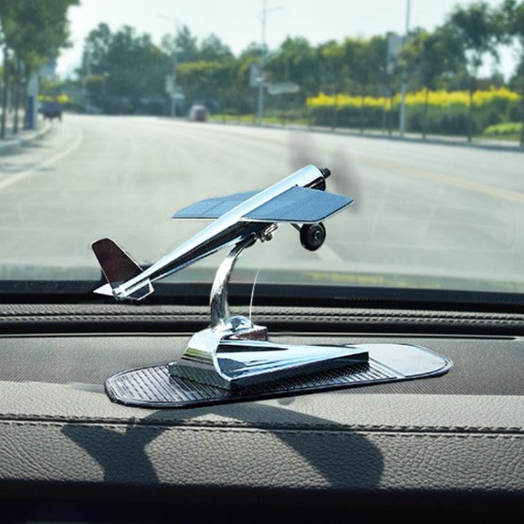 Car Interior Decoration Accessories Aircraft Model Ornaments Propeller Rotating Solar Energy Ornament