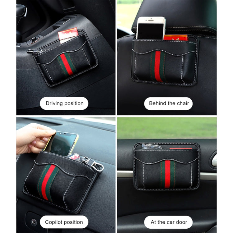 Paste Car Storage Bag Car Seat Quilting Storage Bag Instrument Panel Hanging Bag (Five-pointed Star)