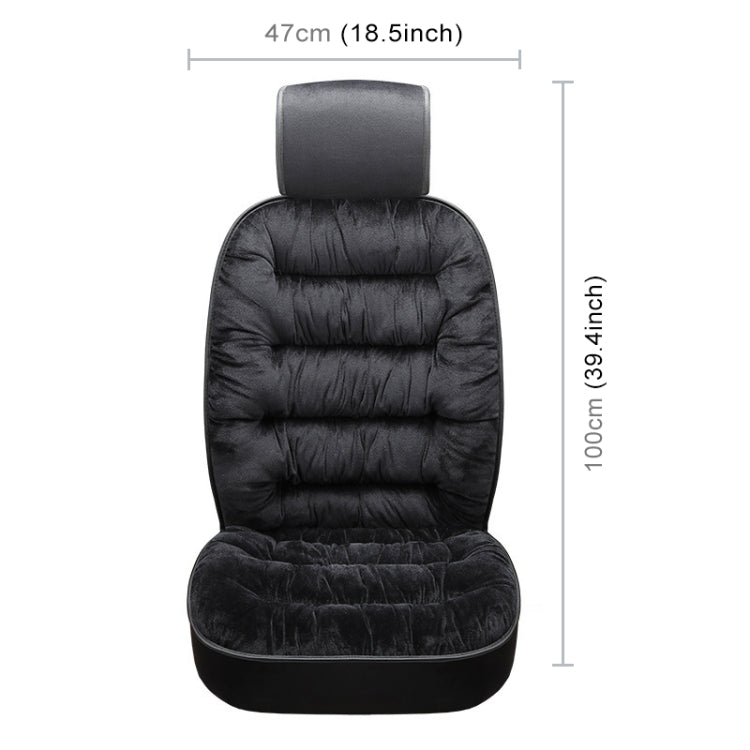Car Thick Plush Seat Cushion Warmer Cover Winter Seat Mat