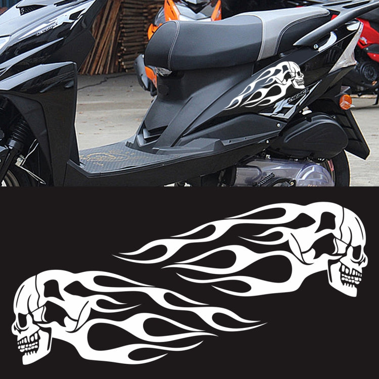 Motorcycle Styling Skull Head PVC Sticker Auto Decorative Sticker