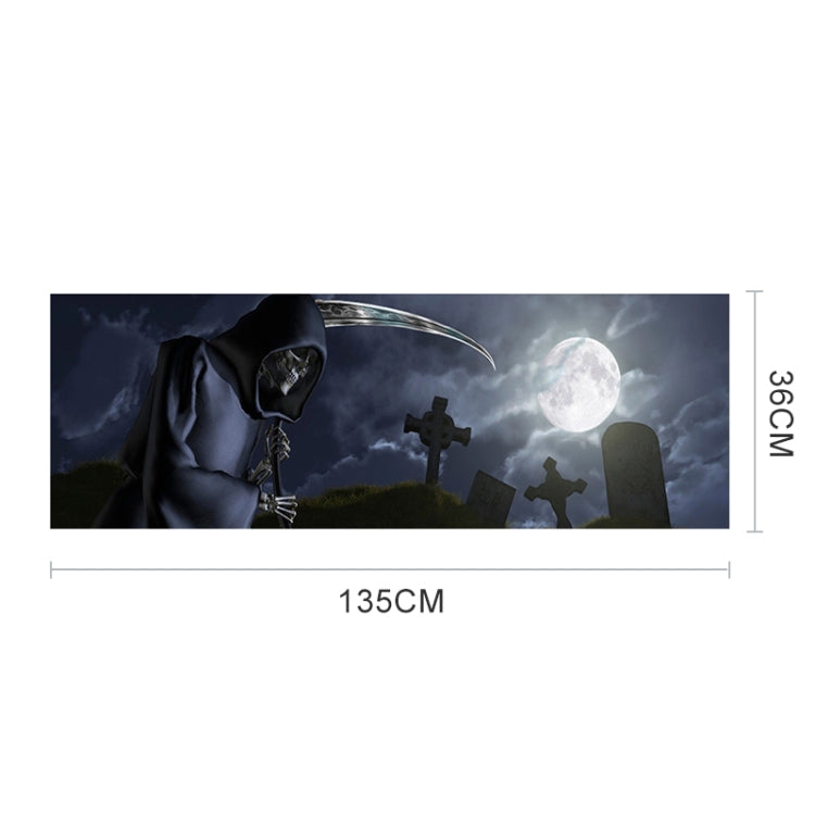 Death Cemetery Pattern Horror Series Car Rear Window Decorative Sticker, Size: 135 x 36cm