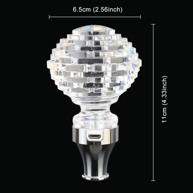 Universal Car Nest Shaped Crystal Gear Head Gear Shift Knob with Light