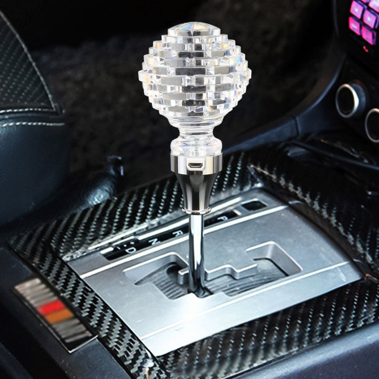 Universal Car Nest Shaped Crystal Gear Head Gear Shift Knob with Light