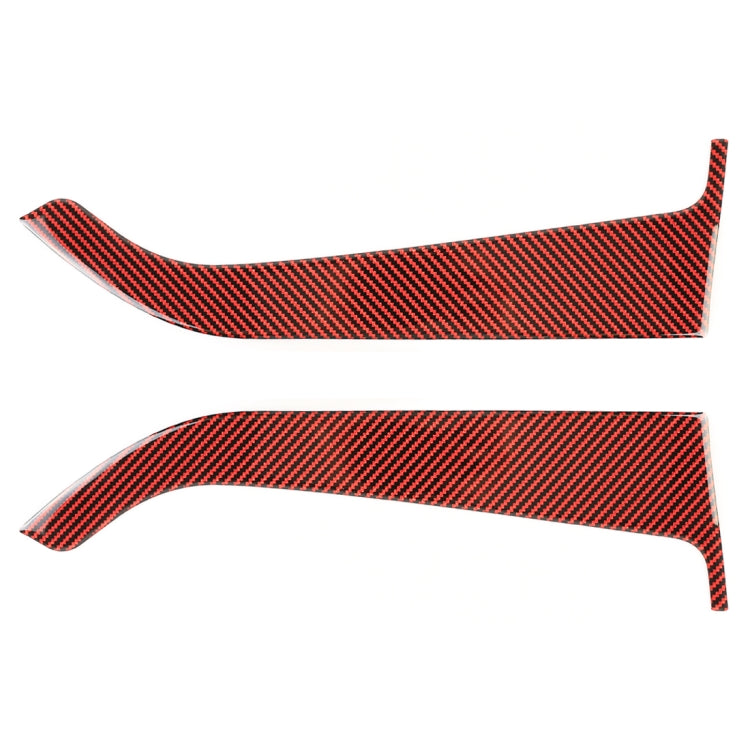 2 in 1 Car Carbon Fiber Door Panel Decorative Sticker for Ford Mustang 2015-2020