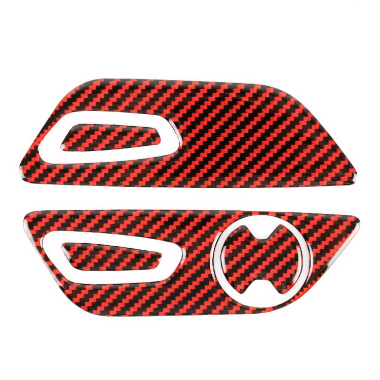 5 in 1 Car Carbon Fiber Seat Adjustment Button Decorative Sticker for Ford Mustang 2015-2020