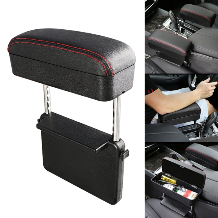 Universal Car PU Leather Wrapped Armrest Box Cushion Car Armrest Box Mat with Storage Box