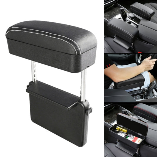 Universal Car PU Leather Wrapped Armrest Box Cushion Car Armrest Box Mat with Storage Box, 1pc(Black White), 1pc(Grey), 1pc(Beige), 1pc(Brown), 1pc(Black), 1pc (Black Red)