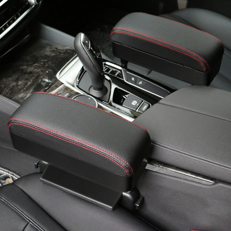 Universal Car Wireless Qi Standard Charger PU Leather Wrapped Armrest Box Cushion Car Armrest Box Mat with Storage Box