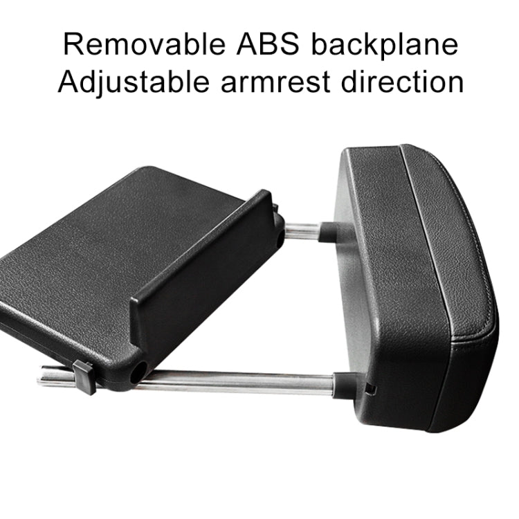 Universal Car Wireless Qi Standard Charger PU Leather Wrapped Armrest Box Cushion Car Armrest Box Mat with Storage Box