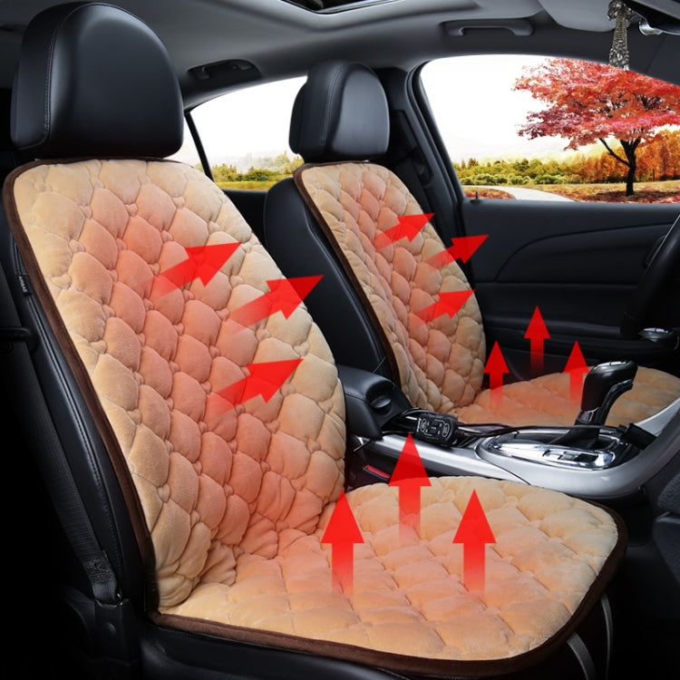 Car 12V Front Seat Heater Cushion Warmer Cover Winter Heated Warm, Double Seat