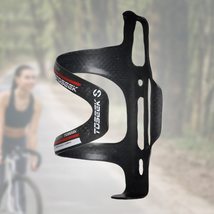 TOSEEK Gloss  Full Carbon Fiber Road Bicycle Water Bottle Holder