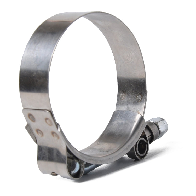 4 PCS Stainless Steel T-Bolt Hose Clamps Pipe Clip Fuel Line Clip, Size: 57-65mm