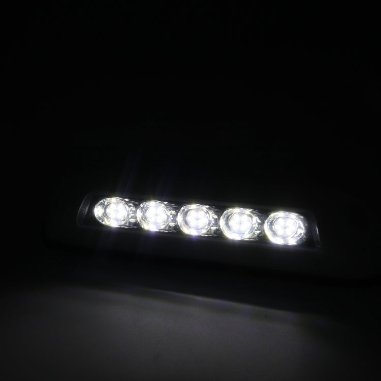 DC 12V 2.6W 6000K IP67 Marine RV Waterproof LED Stair Deck Dome Light Ceiling  Lamp, White Shell and Rubber Base