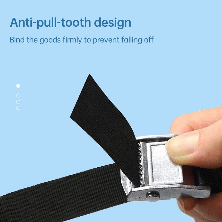 Car Tension Rope Luggage Strap Belt Auto Car Boat Fixed Strap with Alloy Buckle,Random Color Delivery, Size: 25mm x 1.5m