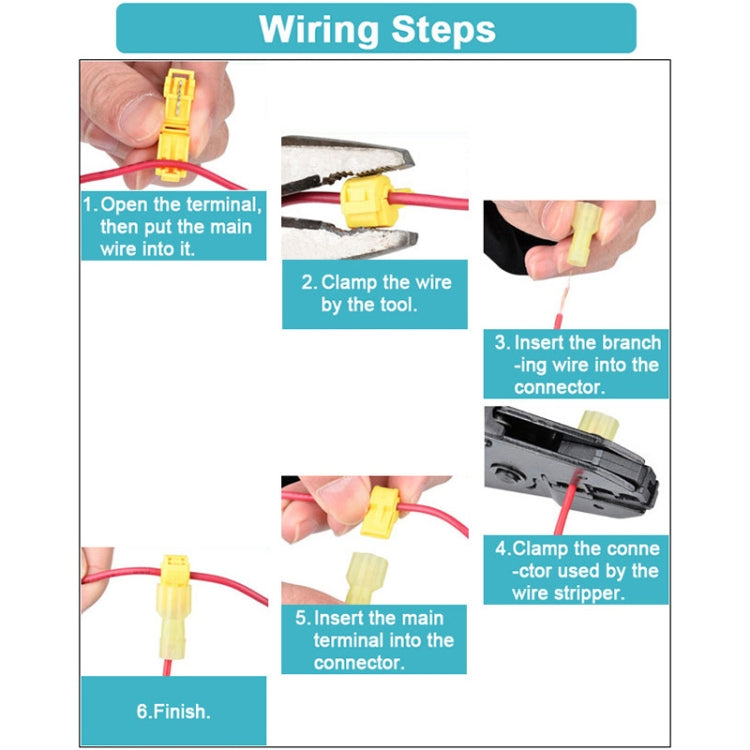 120 in 1 Universal T Shape Push Clamp Solderless Wire Connector Fast Wiring Terminal Insulated Joint Connector Set