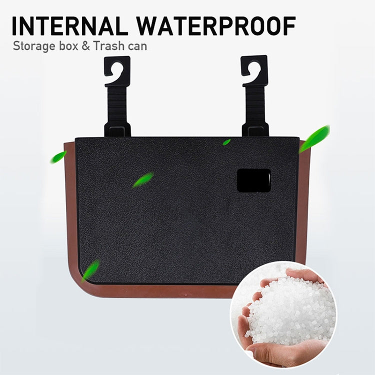 929 Car Foldable Hanging Trash Can Storage Bin with Small Table