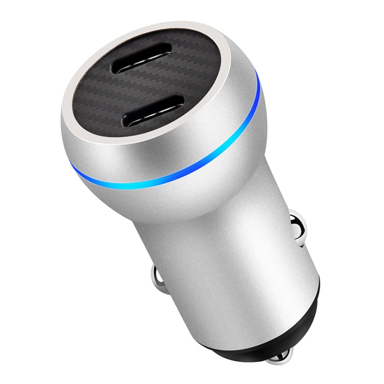 ACC-580 PD 40W Dual Type-C / USB-C Ports Fast Charging Car Charger, ACC-580