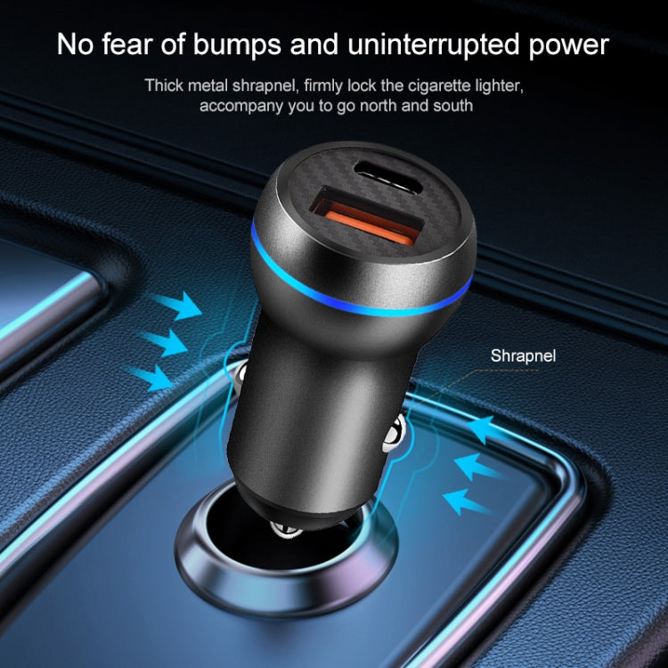 ACC-581 PD 20W + QC3.0 Type-C / USB-C + USB Fast Charging Car Charger