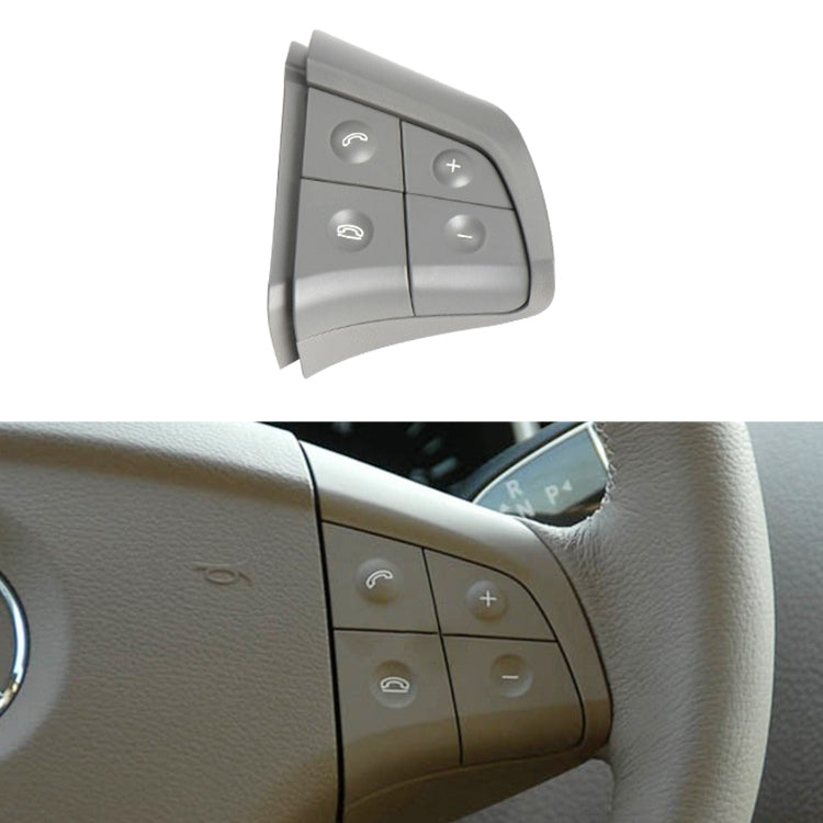 Car Right Side 4-button Steering Wheel Switch Buttons Panel 1648200110 for Mercedes-Benz W164, Left Driving