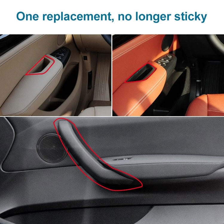 Car Front Left Inside Doors Handle Pull Trim Cover 5141 7394 519-1 for BMW X3 X4, Left Driving