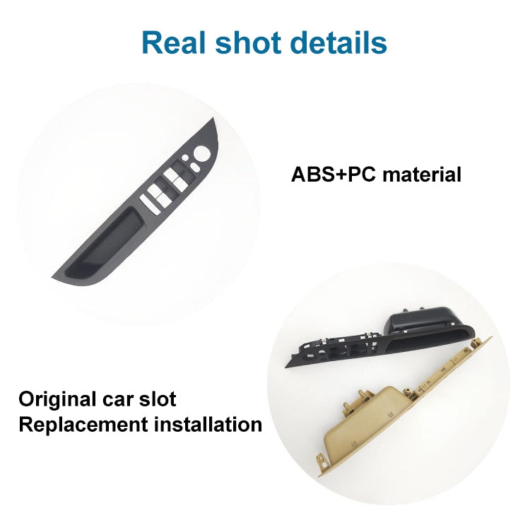 Car Left Front Door Window Lift Switch Trim Panel 51416983705 for BMW E60 2008-2010, Left Driving Standard Version