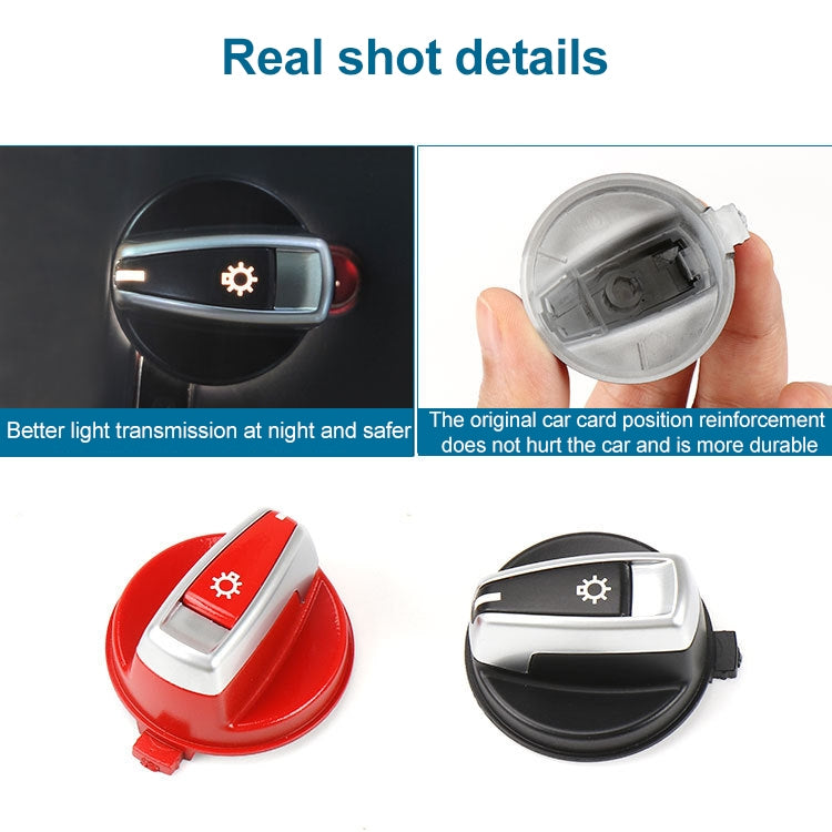 Car Headlight Switch Button Knob Cover Trim 6131 6932 796 for BMW X1 2009-2015, Left Driving