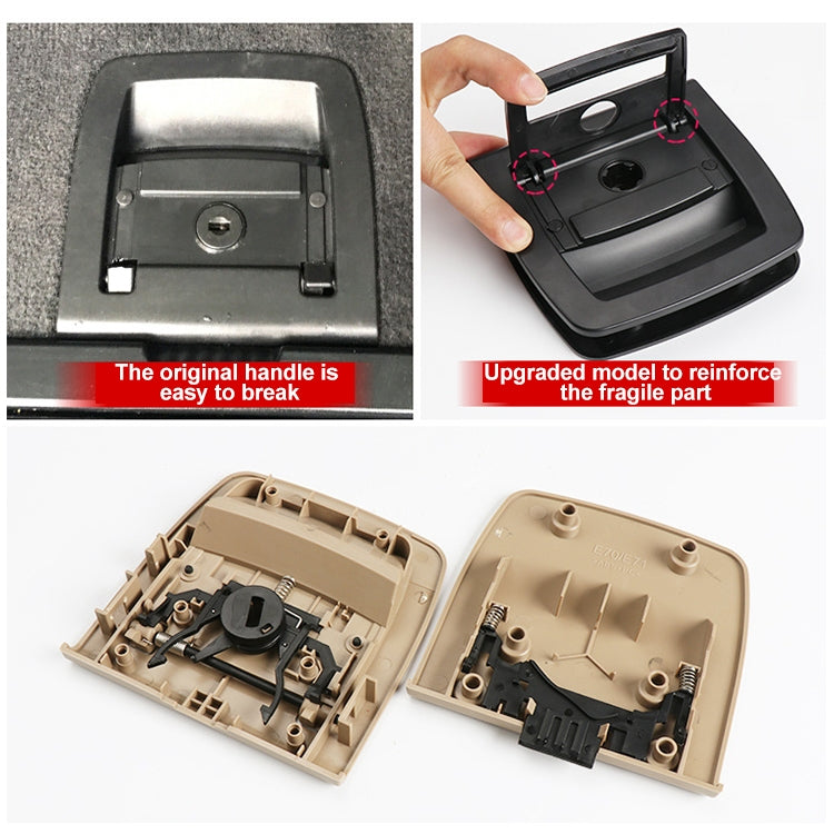 Car Rear Trunk Mat Carpet Handle with Hole 51479120283 for BMW X5 / X6 2006-2013, Left Driving