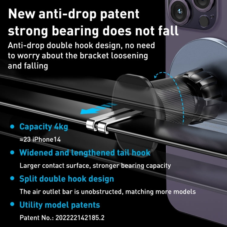 MOMAX MoVe Universal Transparent Magnetic Air Outlet Car Holder