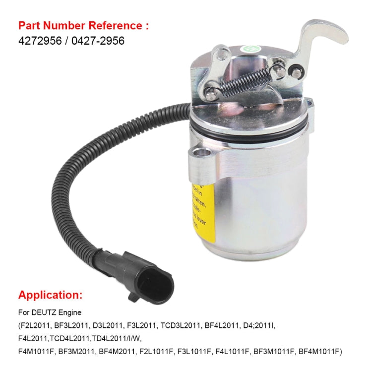 Fuel Shutdown Shut Off Solenoid Valve for Deutz Engine 04272956 6686715