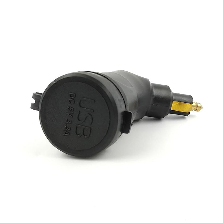 German European Standard Small Caliber Motorcycle Charger Cigarette Lighter Plug Elbow Phone Charger