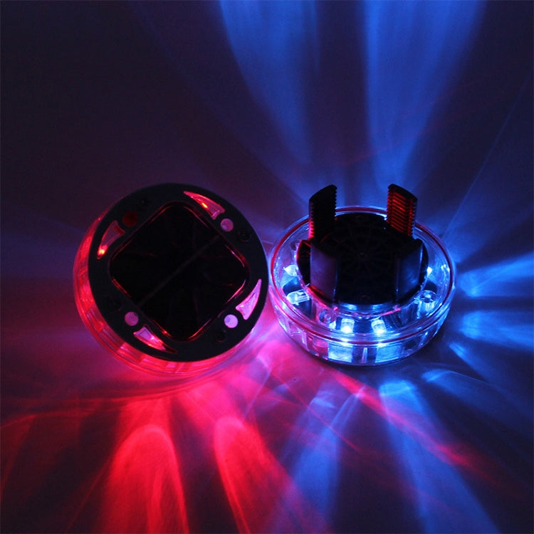 4 PCS Solar LED Car Tire Decoration Flashing Lights Colorful Wheels Hub Atmosphere Lights Infrared Remote Control