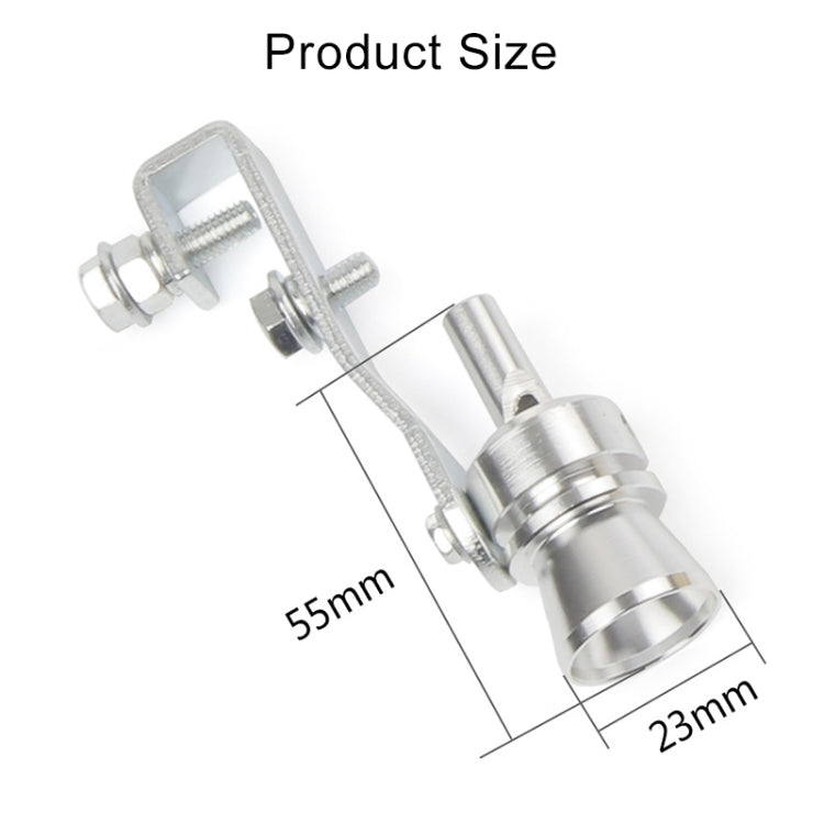 Universal Aluminum Turbo Sound Exhaust Muffler Pipe Whistle Car / Motorcycle Simulator Whistler, Size: M, Outside Diameter: 23mm, Size: M (Red), Size: M (Silver), Size: M (Black), Size: M (Gold), Size: M (Blue)