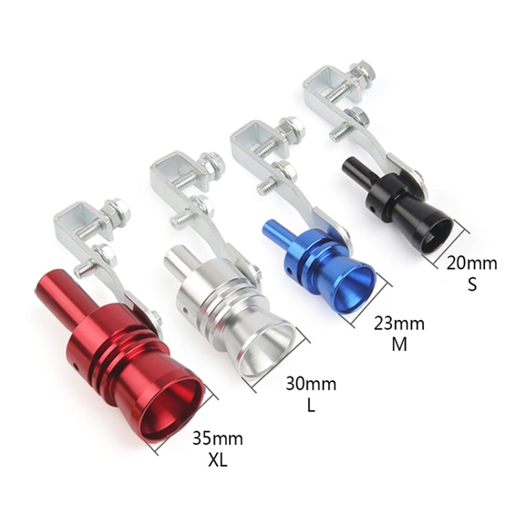 Universal Aluminum Turbo Sound Exhaust Muffler Pipe Whistle Car / Motorcycle Simulator Whistler, Size: M, Outside Diameter: 23mm, Size: M (Red), Size: M (Silver), Size: M (Black), Size: M (Gold), Size: M (Blue)