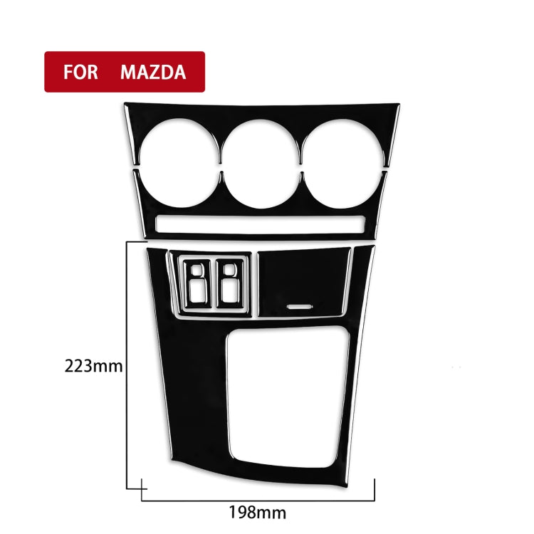 For Mazda 3 Axela 2010-2013 7 in 1 Car AC Gear Frame Set C Decorative Sticker, Right Drive