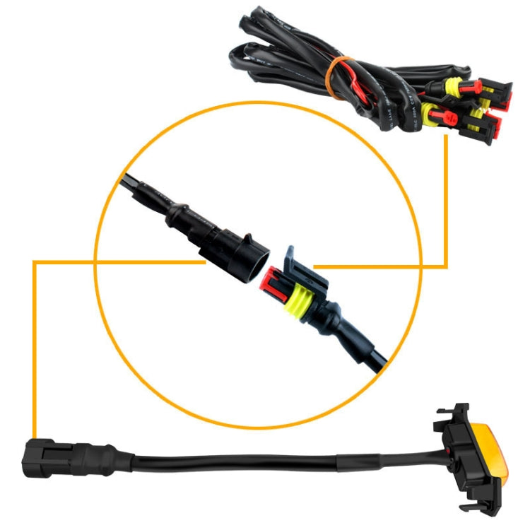 For Toyota Tacoma TRD 2016-2019 3 in 1 Car LED Front Grille Warning Lights, Daytime Running Lights & Wide Lights