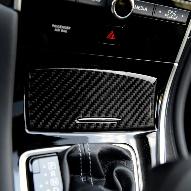 Car Carbon Fiber Gear Shift Ashtray Decorative Sticker for Infiniti Q50 / Q60 2014-2020