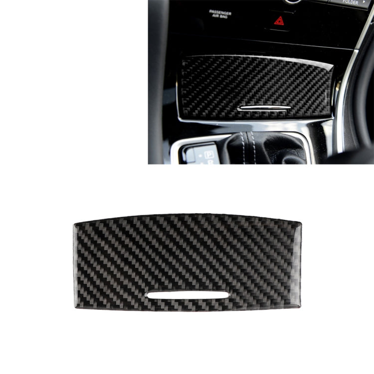 Car Carbon Fiber Gear Shift Ashtray Decorative Sticker for Infiniti Q50 / Q60 2014-2020, Gear Shift Ashtray