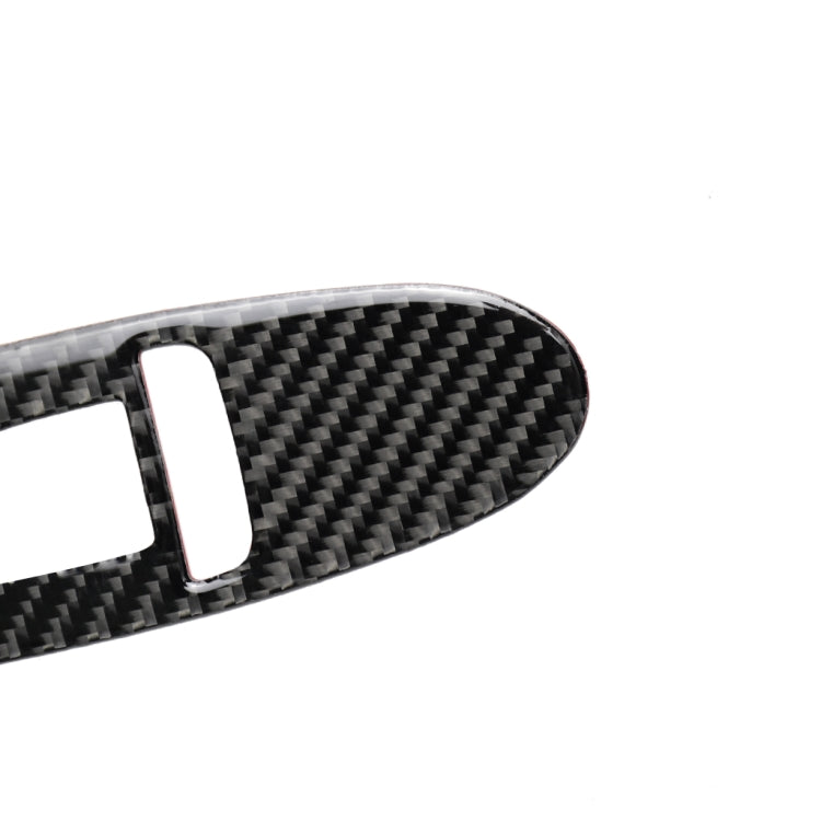 4 PCS Car Carbon Fiber Window Lift Panel Decorative Sticker for Infiniti Q50 2014-2020, Left Drive