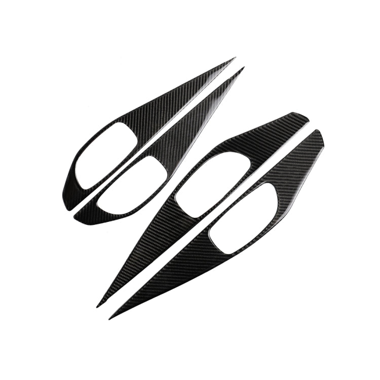 4 PCS Car Carbon Fiber Door Inner Handle Panel Decorative Sticker for Infiniti Q50 2014-2020