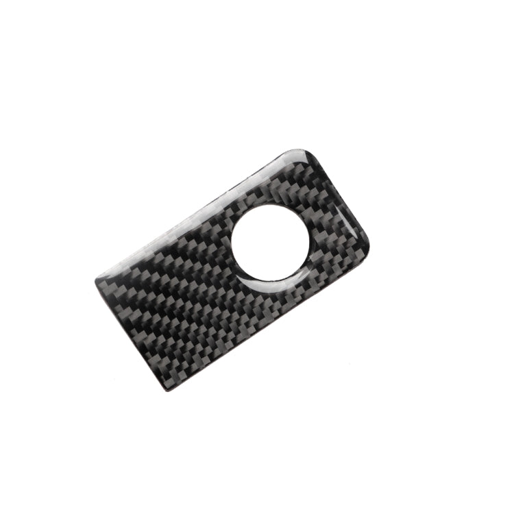 Car Carbon Fiber Front Passenger Seat Storage Box Decorative Sticker for Infiniti Q50 / Q60 2014-2020, Left Drive