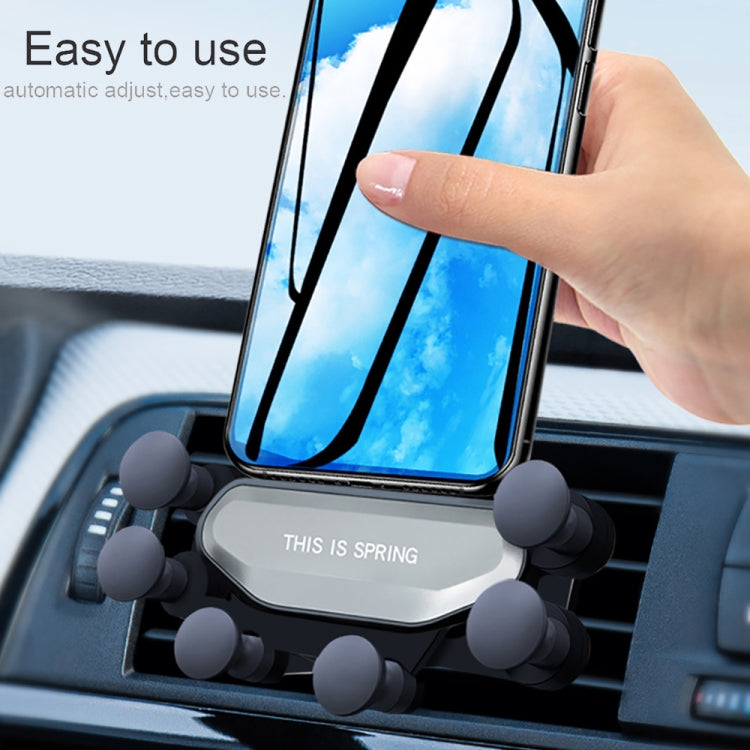 Car Air Outlet Six-claw Gravity Mobile Phone Holder Bracket