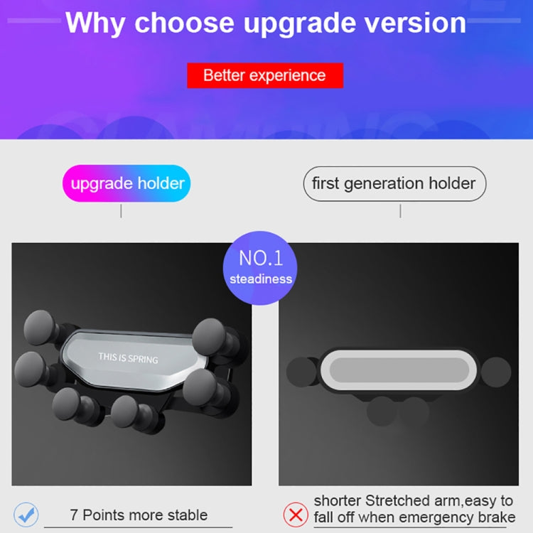 Car Air Outlet Six-claw Gravity Mobile Phone Holder Bracket