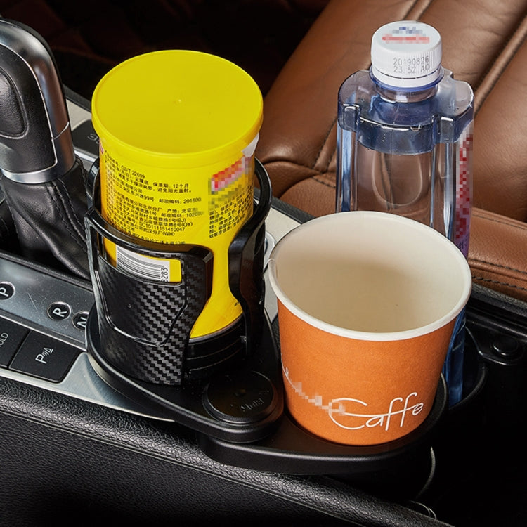 Multi-functional Car Auto Universal Carbon Fiber Texture Cup Holder Drink Holder