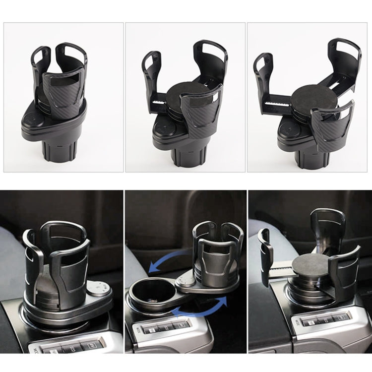 Multi-functional Car Auto Universal Carbon Fiber Texture Cup Holder Drink Holder