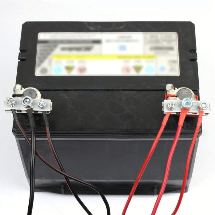 FOXSUR 1 Pair Car Automotive Battery Wire Cable Terminals Clamp Connectors Kit