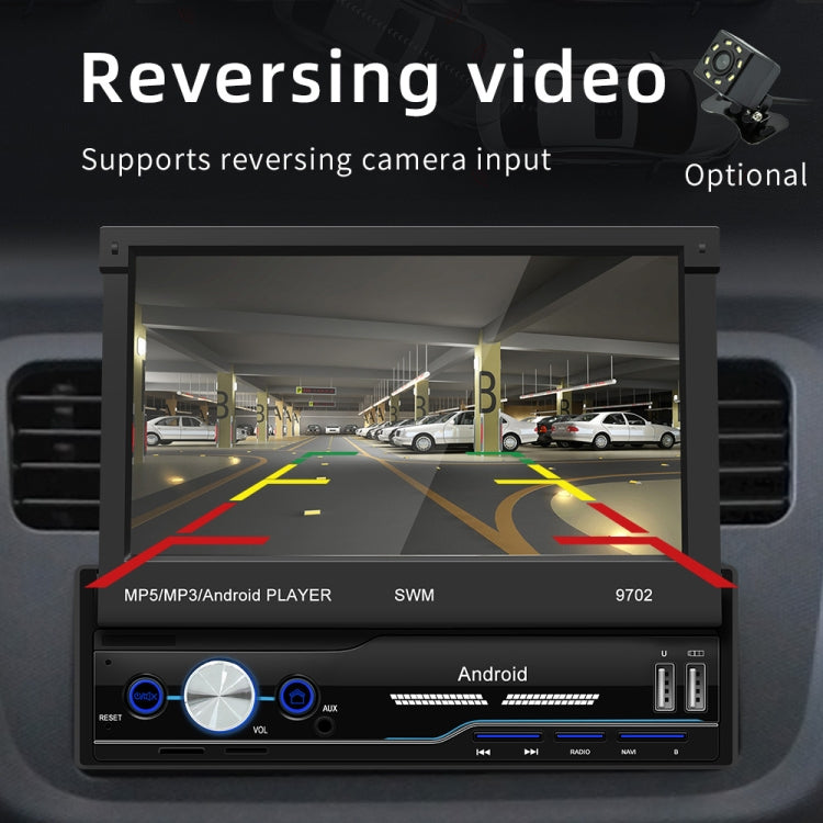 SWM 9702 Car HD 7 inch Android Radio Receiver MP5 Player, Support FM & Bluetooth & GPS & WiFi